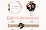 Smart Watch for Women Waterproof Smartwatch 100+ Sports Fitness Tracker-Gold