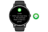 Smart Watches for Men Bluetooth Call Military Smart Watch with Heart Rate Sleep Monitor-Black