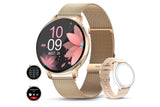 Smart Watch with Bluetooth Call and Sleep Monitor Fitness Tracker Watch-Gold In Australia - Darrahopens