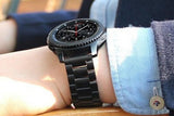 Stainless Steel Replacement Band for Samsung Gear S3 Strap-Black 20mm
