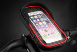 Waterproof Bike Phone Holder Fully Enclosed Touch Sensitive Phone Mount-Red In Australia - Darrahopens
