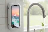 Waterproof Anti-Fog Rotating Shower Phone Holder for Bathroom-White In Australia - Darrahopens
