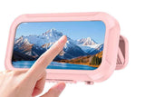 Waterproof Anti-Fog Rotating Shower Phone Holder for Bathroom-Light Pink In Australia - Darrahopens