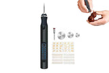 Electric Micro Engraver Pen DIY Engraving Tool Kit Cordless Portable Rechargeable Engraving Pen-Silver In Australia - Darrahopens
