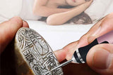 Electric Micro Engraver Pen DIY Engraving Tool Kit Cordless Portable Rechargeable Engraving Pen-Pink In Australia - Darrahopens
