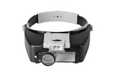 Head Mount Magnifying Glasses With LED Light For Jewelry Arts Crafts And Close Work-Gray In Australia - Darrahopens