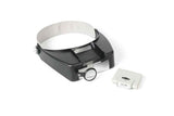 Head Mount Magnifying Glasses With LED Light For Jewelry Arts Crafts And Close Work-Gray In Australia - Darrahopens