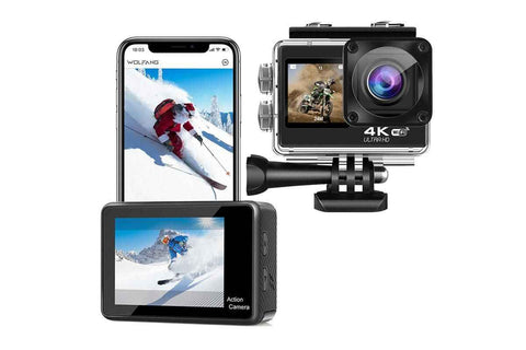 4K Action Camera Waterproof Underwater Camera with Remote Contro In Australia - Darrahopens