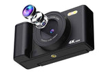 4K Digital Camera Flip Screen Autofocus for Vlogging Photography Beginners-Black In Australia - Darrahopens