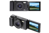 4K Digital Camera Flip Screen Autofocus for Vlogging Photography Beginners-Black In Australia - Darrahopens