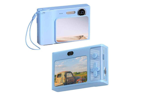 4K Digital Camera 2.4 Inch 1080P 48MP Entry Level Students Camera with 8 Times Zoom Built-in Music Games for Teens Christmas Gift-Blue In Australia - Darrahopens