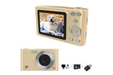 4K HD Digital Camera With 32G Memory Card-Gold In Australia - Darrahopens