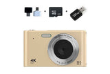 4K HD Digital Camera With 32G Memory Card-Gold In Australia - Darrahopens