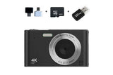 4K HD Digital Camera With 32G Memory Card-Black In Australia - Darrahopens