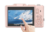 5K Digital Camera with 180-degree Flip Screen Vlogging Camera for YouTube -Pink In Australia - Darrahopens