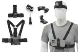 6-Piece Head Strap and Chest Harness Mount Kit for Phone Action Camera In Australia - Darrahopens