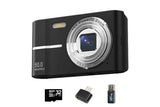 Digital Camera 4K Screen Video Camera With 32GB Memory Card-Black
