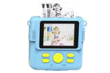 Instant Print Camera for Kids Zero Ink Print Photo Camera with 32G TF Card-Blue In Australia - Darrahopens