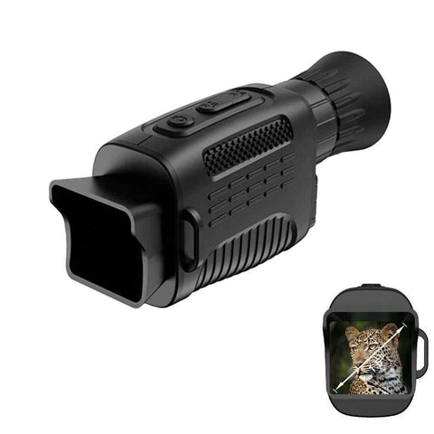 Night Vision Monocular Binoculars 4K IR Digital Telescope for Adult Hunting Camping-Black In Australia - Darrahopens