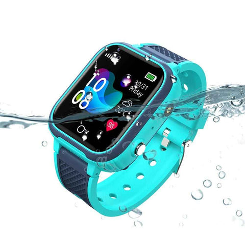 4G Kids Smart Watch with GPS Tracker Water-resistant Kids Cell Phone Watch -Green In Australia - Darrahopens