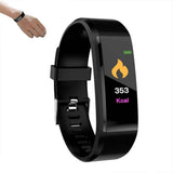 Bluetooth Smart Fitness Tracker Band Heart Rate Monitor Armband-Black In Australia - Darrahopens
