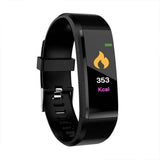 Bluetooth Smart Fitness Tracker Band Heart Rate Monitor Armband-Black In Australia - Darrahopens