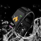 Bluetooth Smart Fitness Tracker Band Heart Rate Monitor Armband-Purple In Australia - Darrahopens