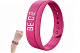 Digital Sports Watch Pedometer Vibrating Alarm Wristband - Pink In Australia - Darrahopens