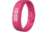 Digital Sports Watch Pedometer Vibrating Alarm Wristband - Pink In Australia - Darrahopens