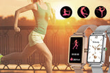Smart Watch Women Fitness Tracker Sport Bracelet for Android iOS Phones-Silver In Australia - Darrahopens