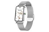 Smart Watch Women Fitness Tracker Sport Bracelet for Android iOS Phones-Silver