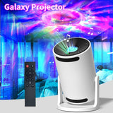 LED Starry Sky Projector Light Bedroom Ambient Light USB Night Light Bluetooth Speaker: White