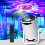 LED Starry Sky Projector Light Bedroom Ambient Light USB Night Light Bluetooth Speaker: White