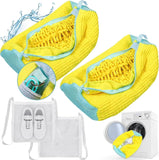 Laundry Bags 2 Pack Mesh Shoe Washing Bags with Hanging Hook Zipper Closure Yellow In Australia - Darrahopens