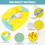 Laundry Bags 2 Pack Mesh Shoe Washing Bags with Hanging Hook Zipper Closure Yellow In Australia - Darrahopens