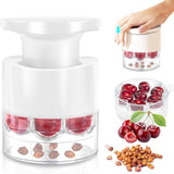 7-in-1 Multi Cherry Pitter Tool Quick Fruit Seed Remover Kitchen Gadget (Red) In Australia - Darrahopens