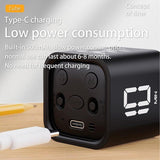 Bucket timer, rotating timer, 5/10/30/60 minutes and custom countdown(black)