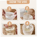 Greek Yogurt Maker Press with Reusable Filter Bag, Lid & Handle,White In Australia - Darrahopens