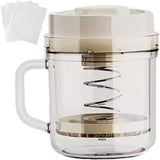Greek Yogurt Maker Press with Reusable Filter Bag, Lid & Handle,White