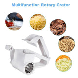 Handheld Rotary Stainless Steel Cheese Grater Multifunctional Vegetable Chocolate Shredder Slicer