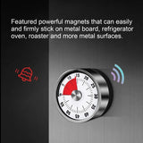 Stainless steel mechanical timer kitchen countdown timer portable mechanical timer red