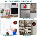 Stainless steel mechanical timer kitchen countdown timer portable mechanical timer red