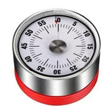 Stainless steel mechanical timer kitchen countdown timer portable mechanical timer red