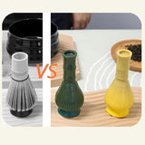 2Pcs Food Grade Silicone ABS Matcha Whisk With Holder Reusable Green Tea Making Accessory Set In Australia - Darrahopens