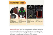 3PC Reusable Coffee Capsules - Black In Australia - Darrahopens