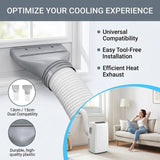 Flat Nozzle Adapter For Mobile Air Conditioner Exhaust Pipe Fits 13cm & 15cm Vent Hose Accessories