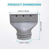 Flat Nozzle Adapter For Mobile Air Conditioner Exhaust Pipe Fits 13cm & 15cm Vent Hose Accessories