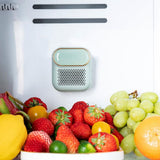 Mini Fridge Deodorizer Rechargeable Air Purifier for Refrigerator Wardrobe White