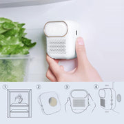 Mini Fridge Deodorizer Rechargeable Air Purifier for Refrigerator Wardrobe White