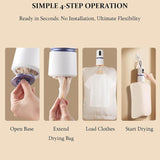 Portable Clothes Dryer with Timer 360°Hot Air Dryer& Dry Bag Dryer RV Dryer
